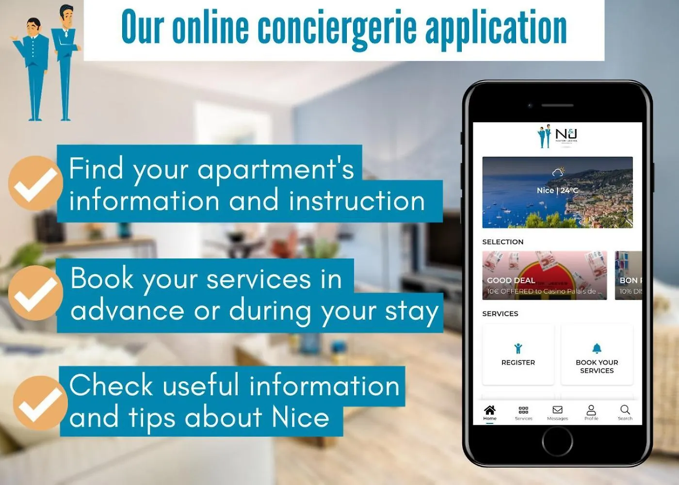 Apartment Nestor&Jeeves - Vogue Beach - Central - Near Beach Nice